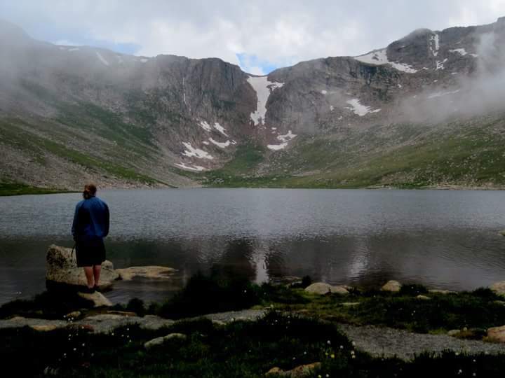 Me gazing wistfully out over a lake